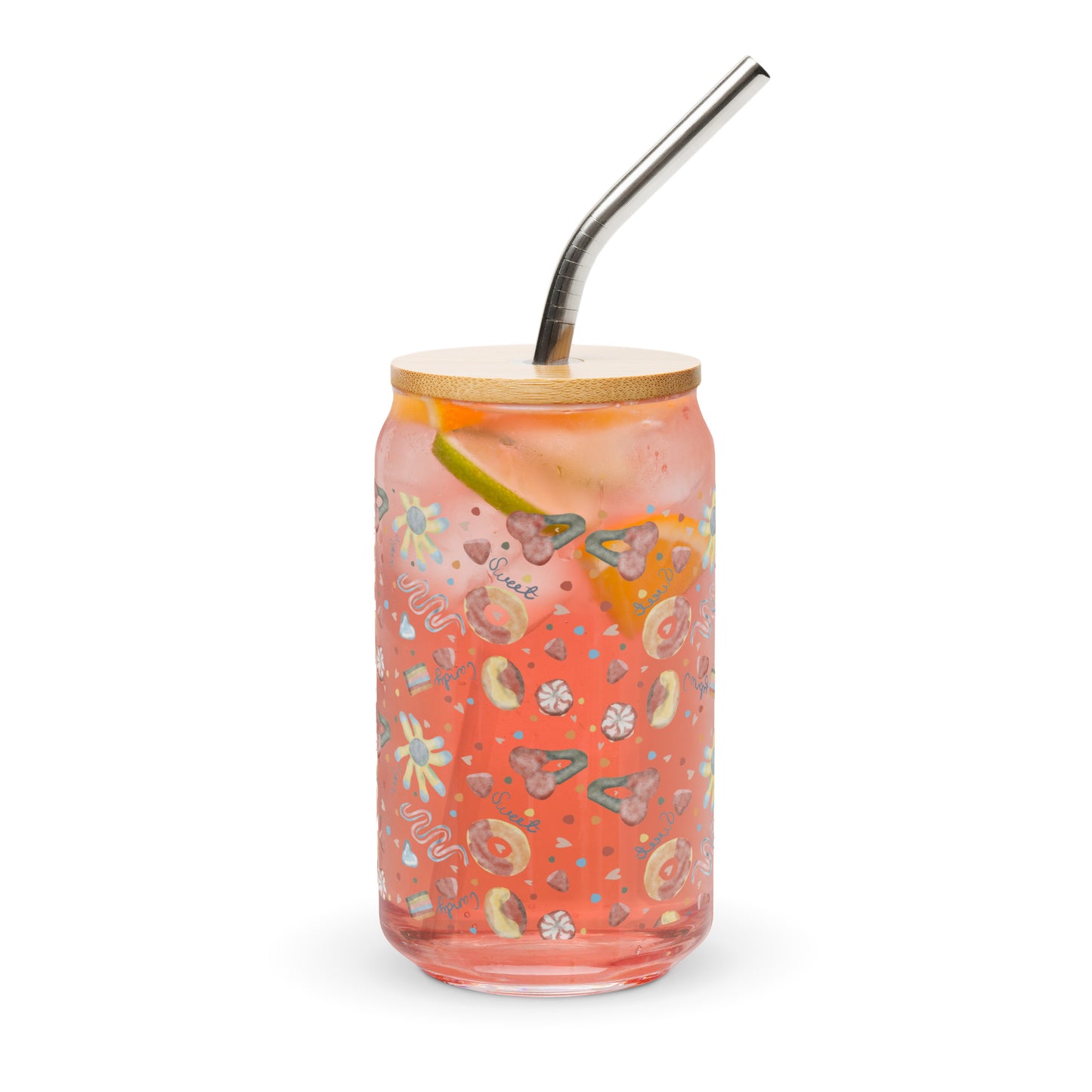 Transparent Sugar Candy Can-Shaped Glass Cup