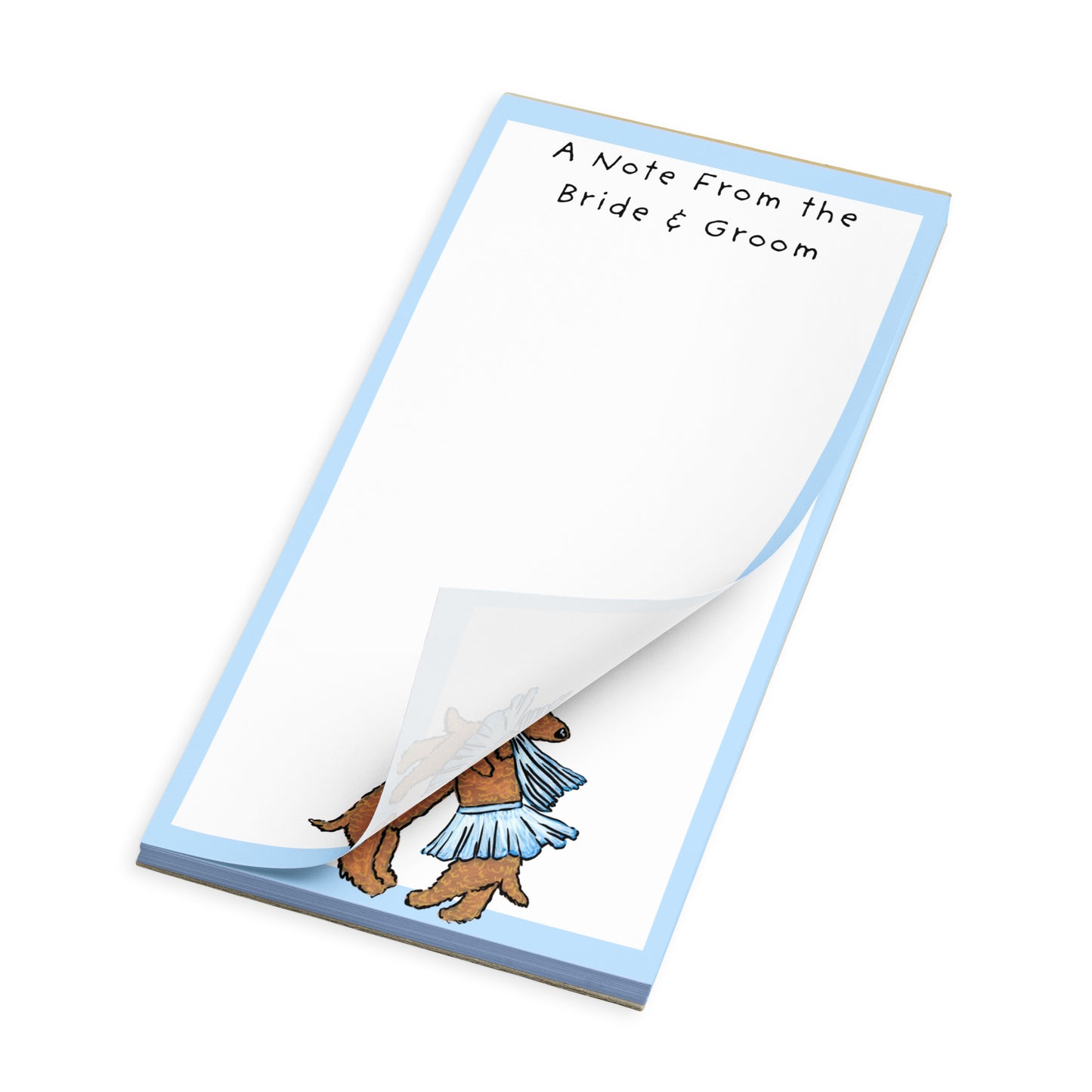 Bride and Groom Dachshund Magnetic Notepad