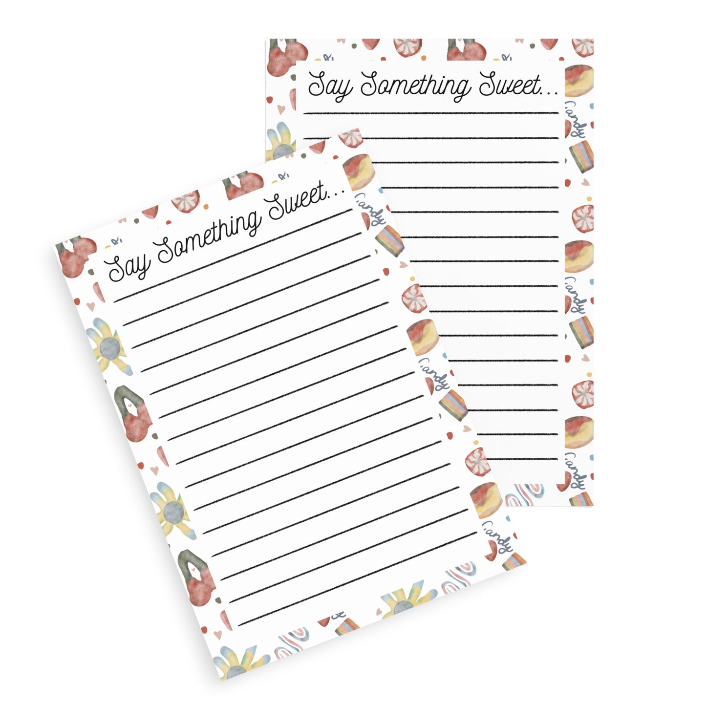 Say Something Sweet Candy Sticky Notepads