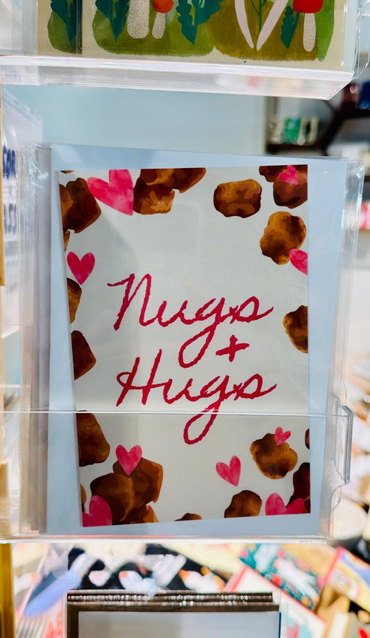 Chicken Nugs & Hugs Greeting Card