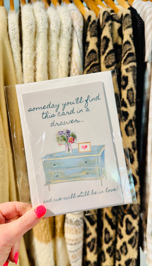 Card in a Drawer Greeting Card