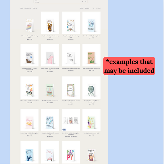 Birthday Card Bundle Variety Pack 12 Pack