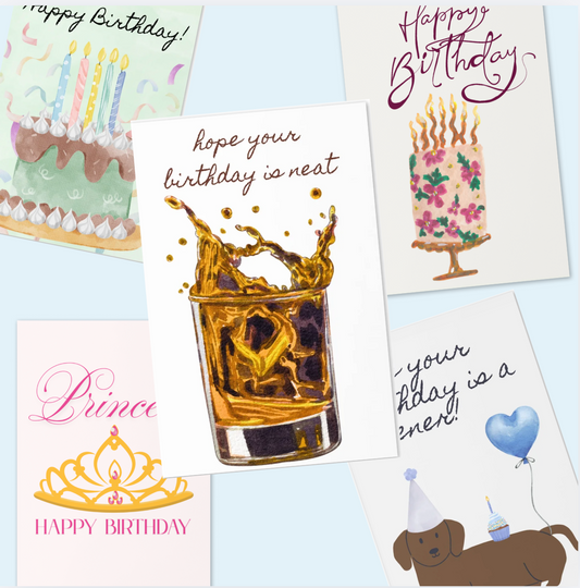 Birthday Card Bundle Variety Pack 12 Pack