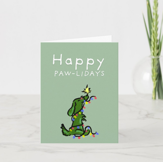 Happy Paw-lidays Card