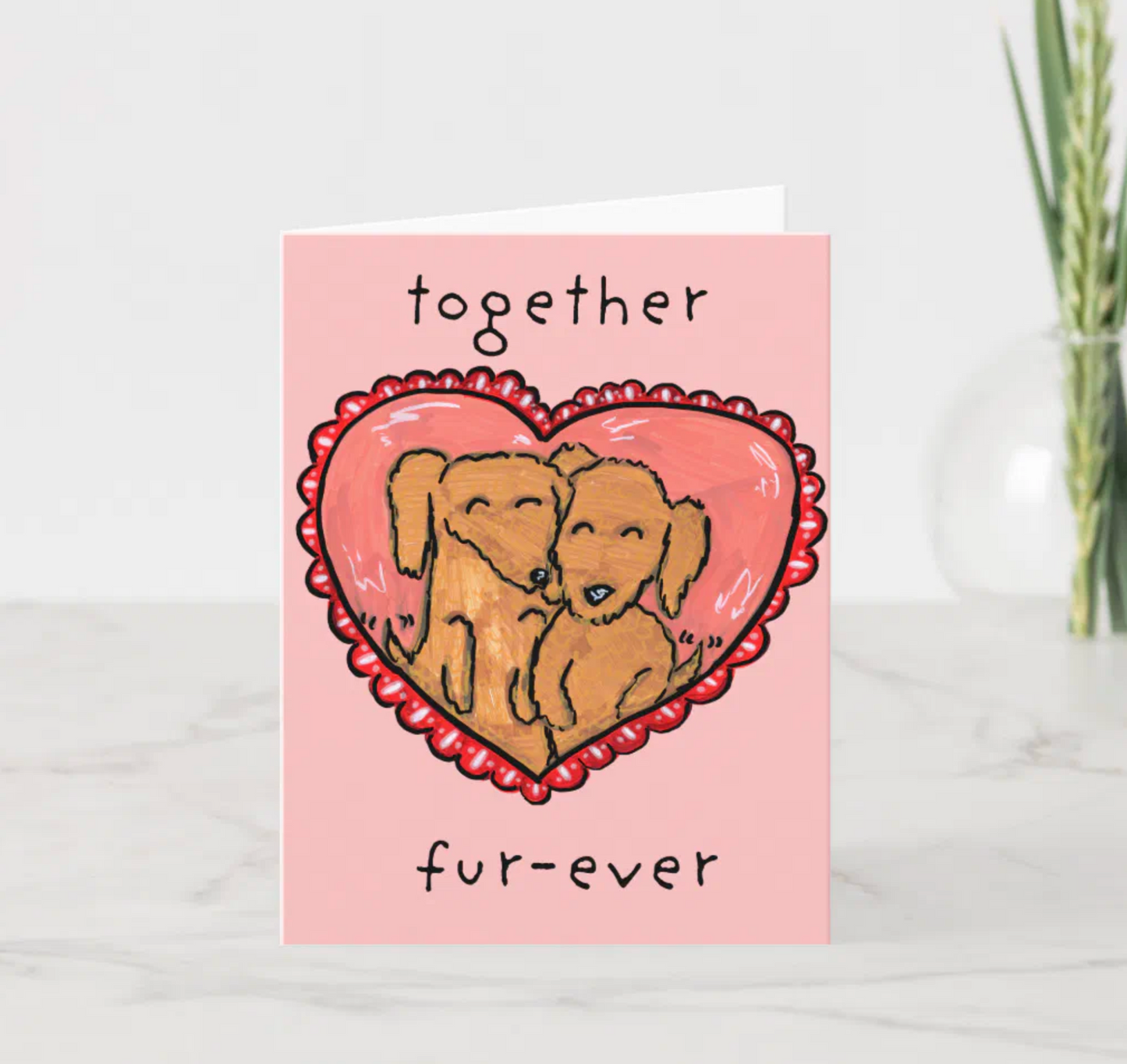Together Fur-ever Dachshund Love Card