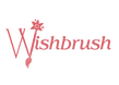 Wishbrush full word logo on transparent background