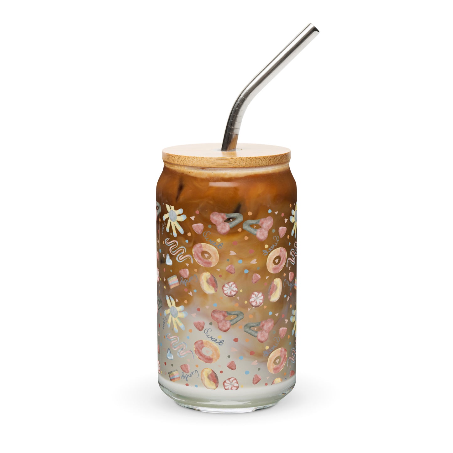 Transparent Sugar Candy Can-Shaped Glass Cup