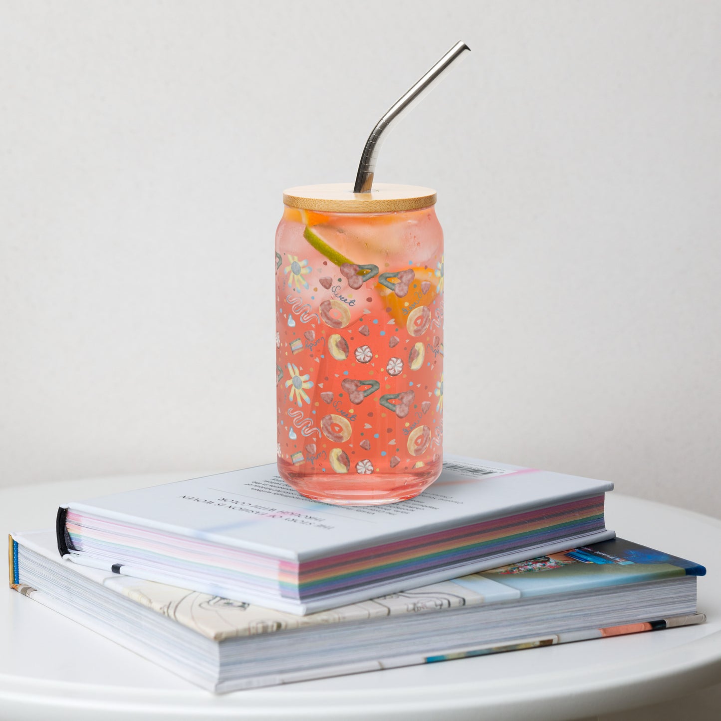 Transparent Sugar Candy Can-Shaped Glass Cup