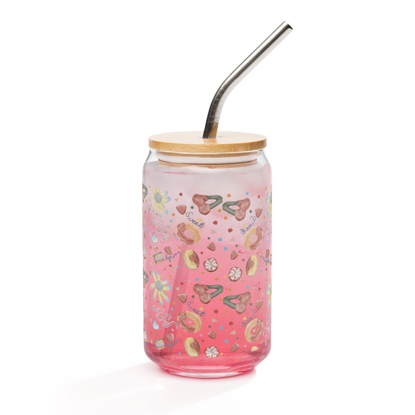 Transparent Sugar Candy Can-Shaped Glass Cup