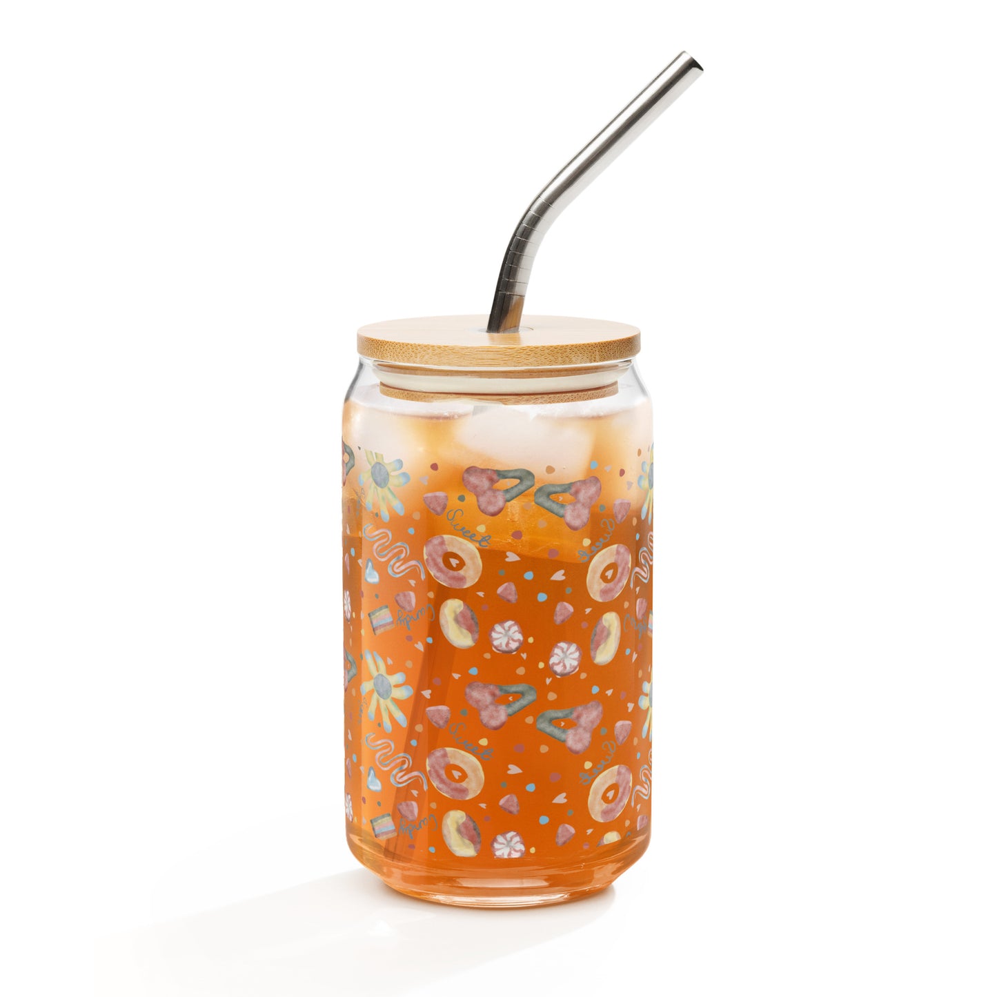 Transparent Sugar Candy Can-Shaped Glass Cup