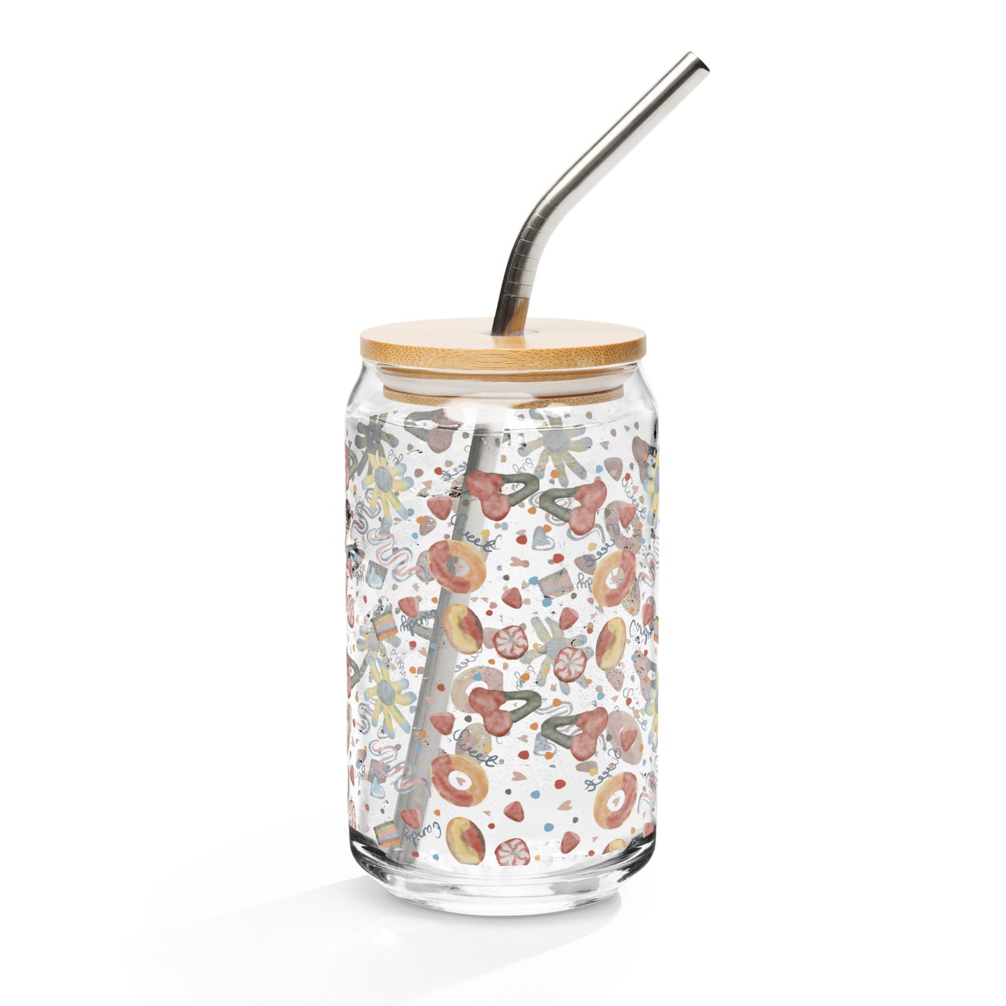 Transparent Sugar Candy Can-Shaped Glass Cup