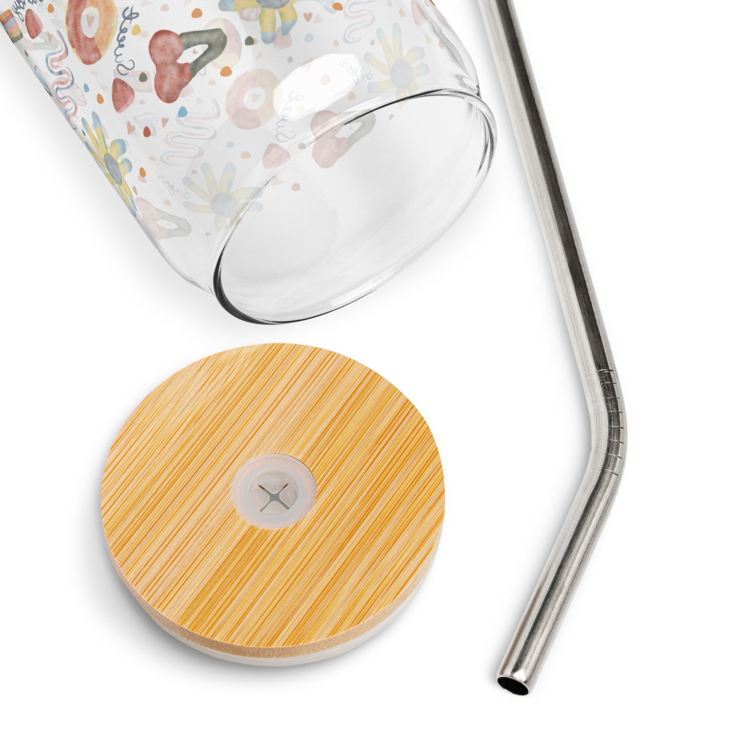 Transparent Sugar Candy Can-Shaped Glass Cup