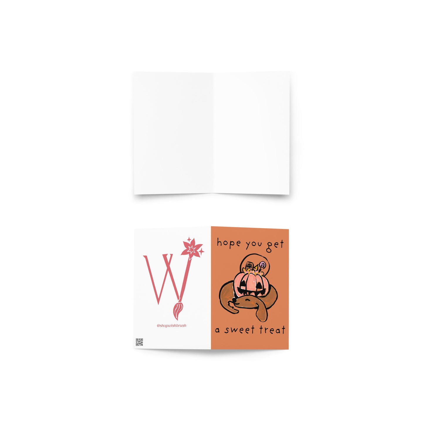Sweet Treat Dachshund Halloween Card