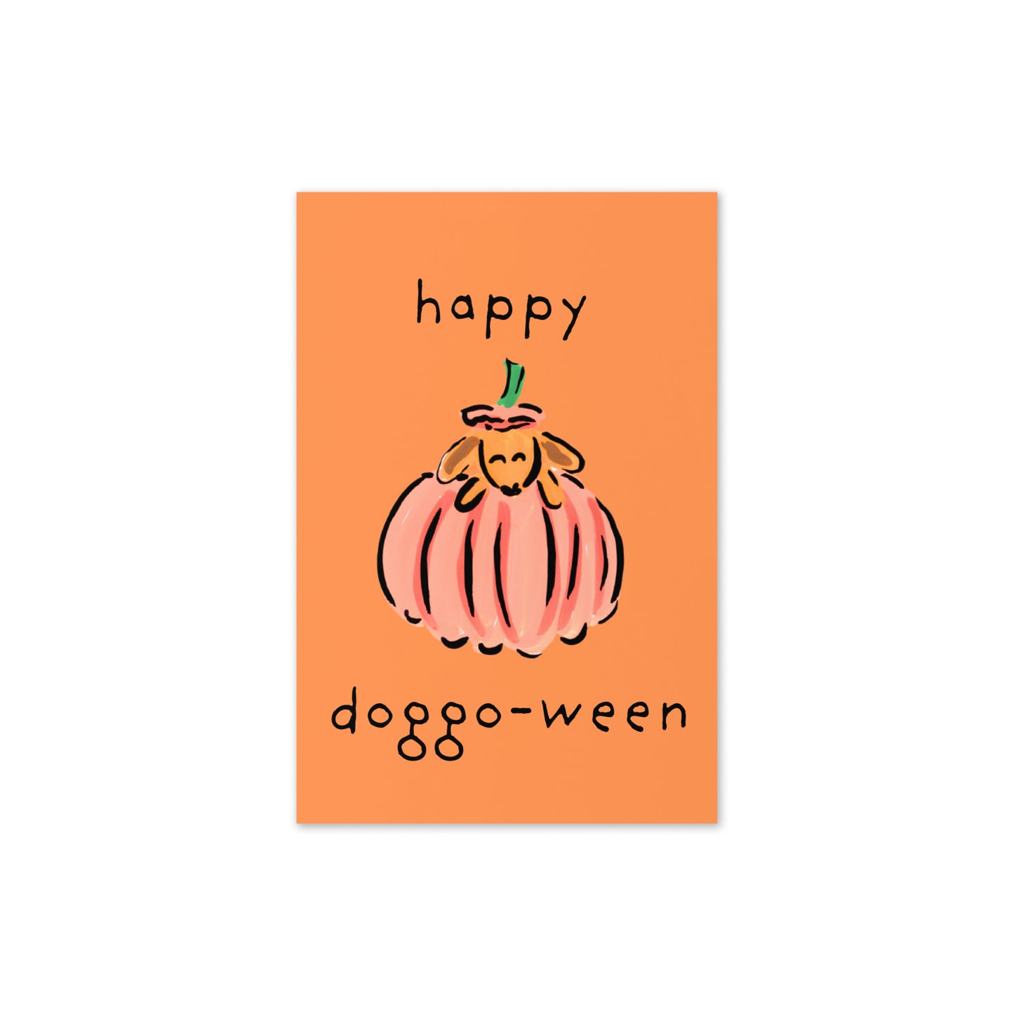Happy Doggo-ween Halloween Card