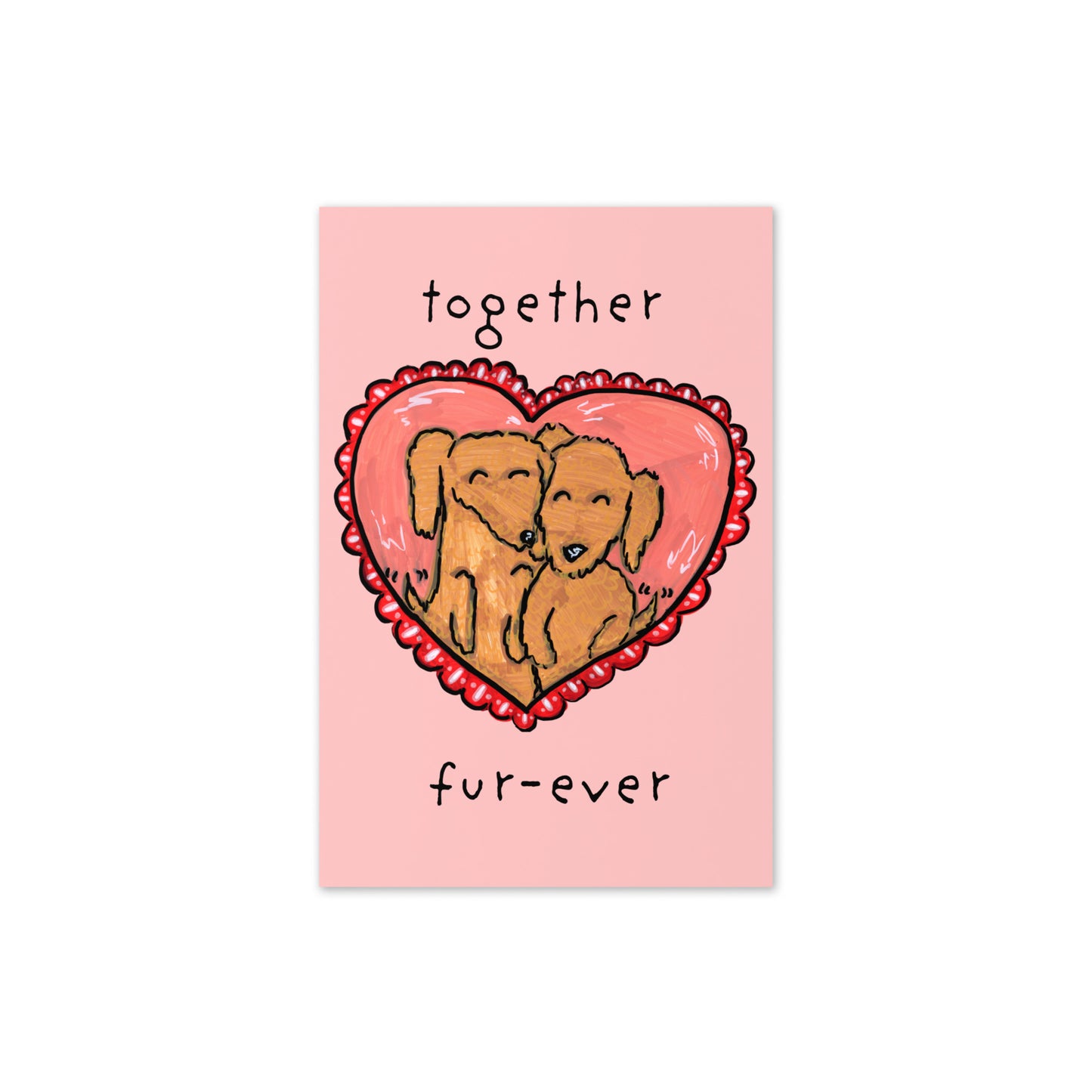 Together Fur-ever Dachshund Love Card