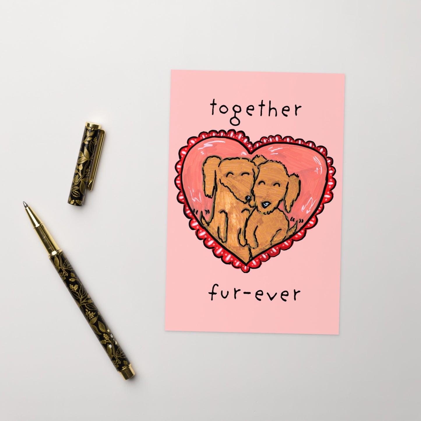 Together Fur-ever Dachshund Love Card