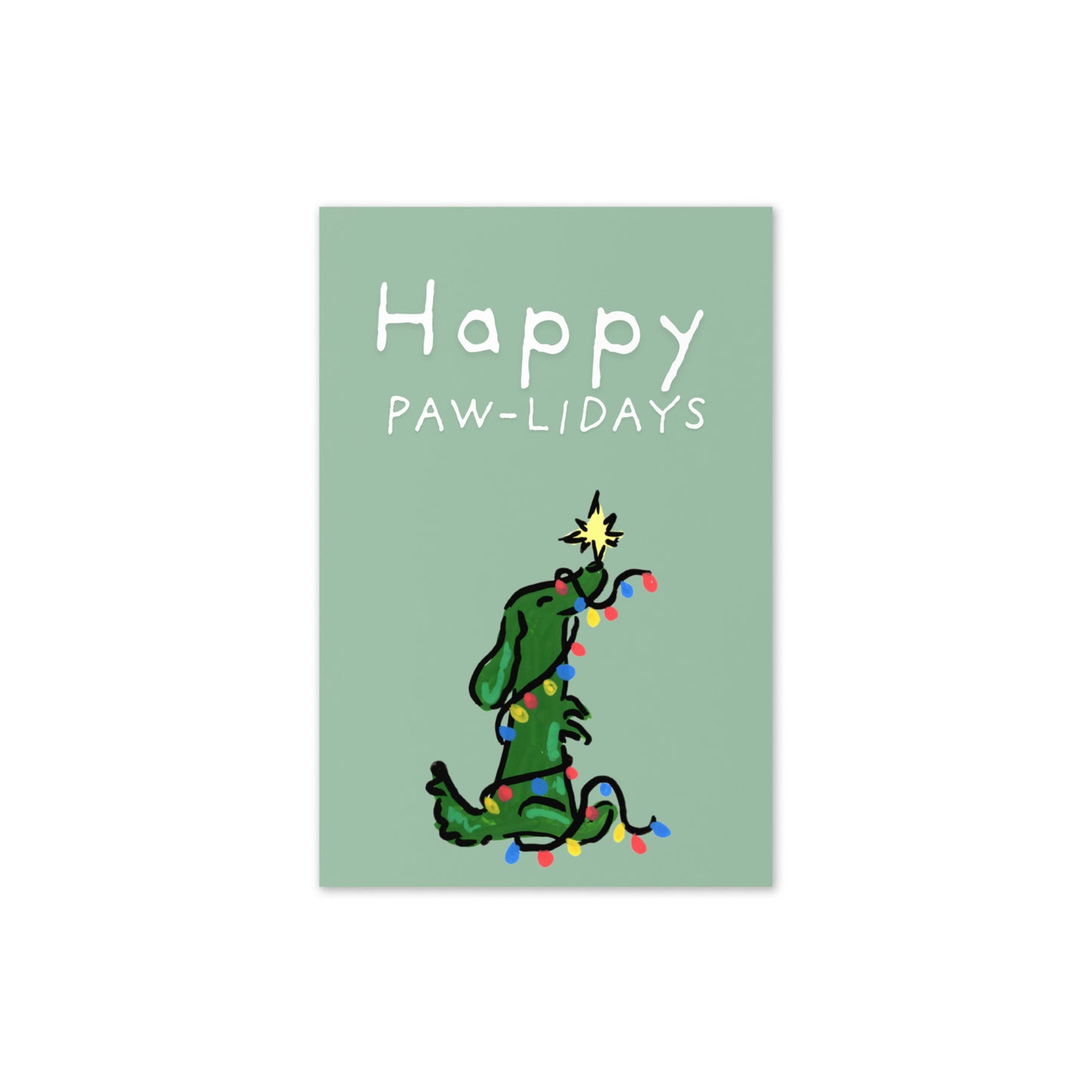 Happy Paw-lidays Card