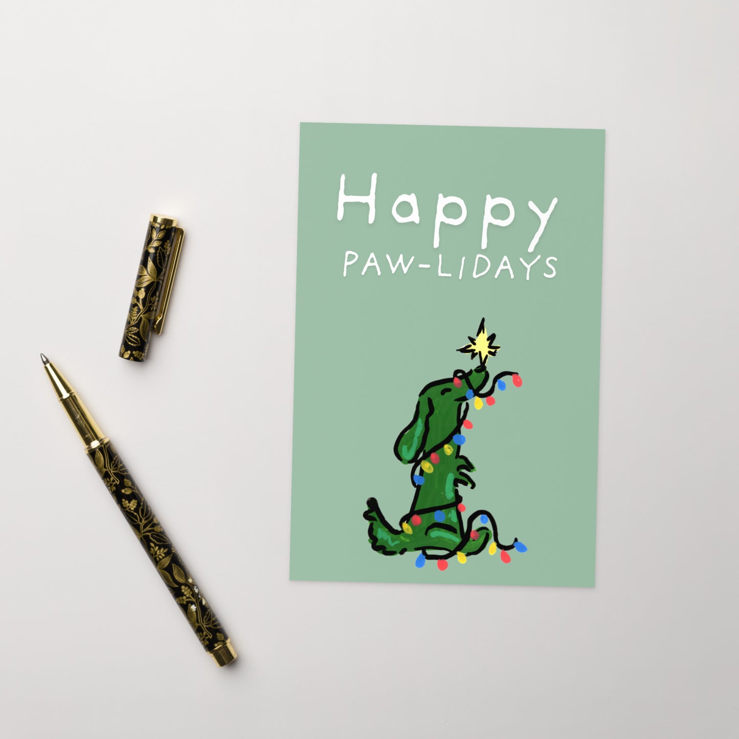 Happy Paw-lidays Card