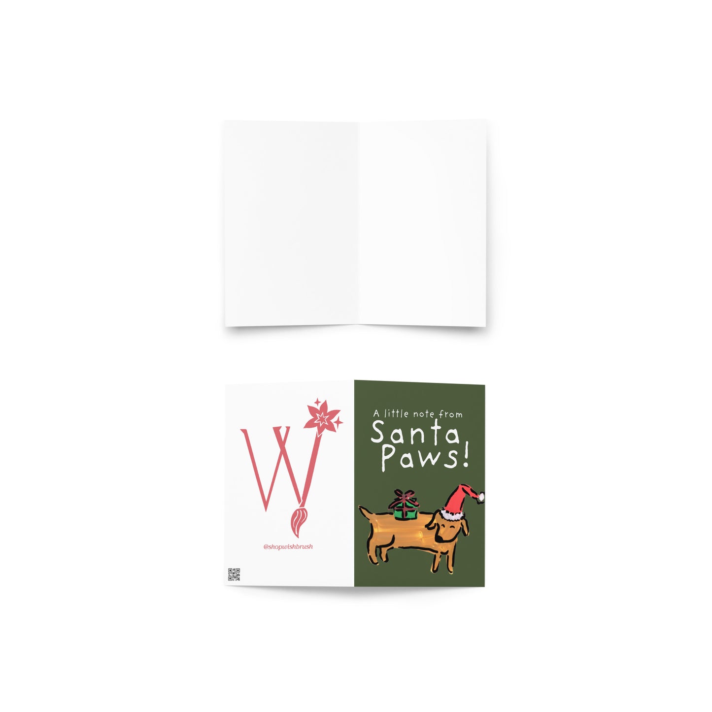 A Little Note From Santa Paws Card