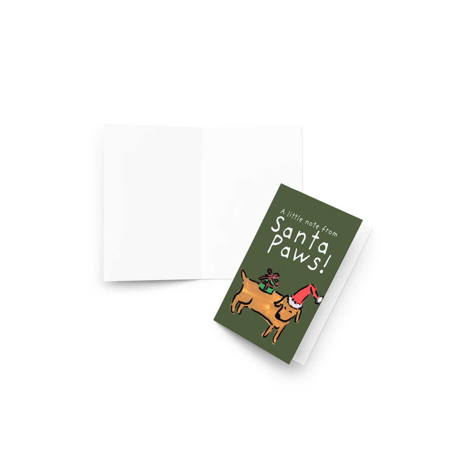 A Little Note From Santa Paws Card