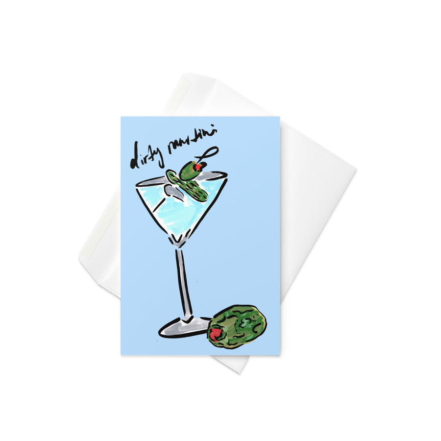 Dirty Martini Greeting Card