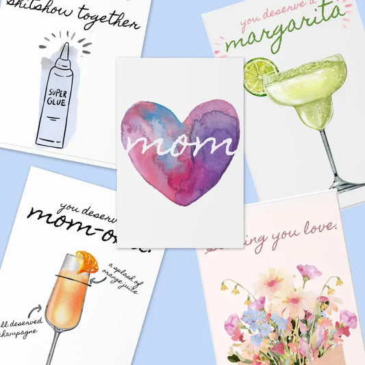 Mom Appreciation Greeting Cards Bundle 6 Pack