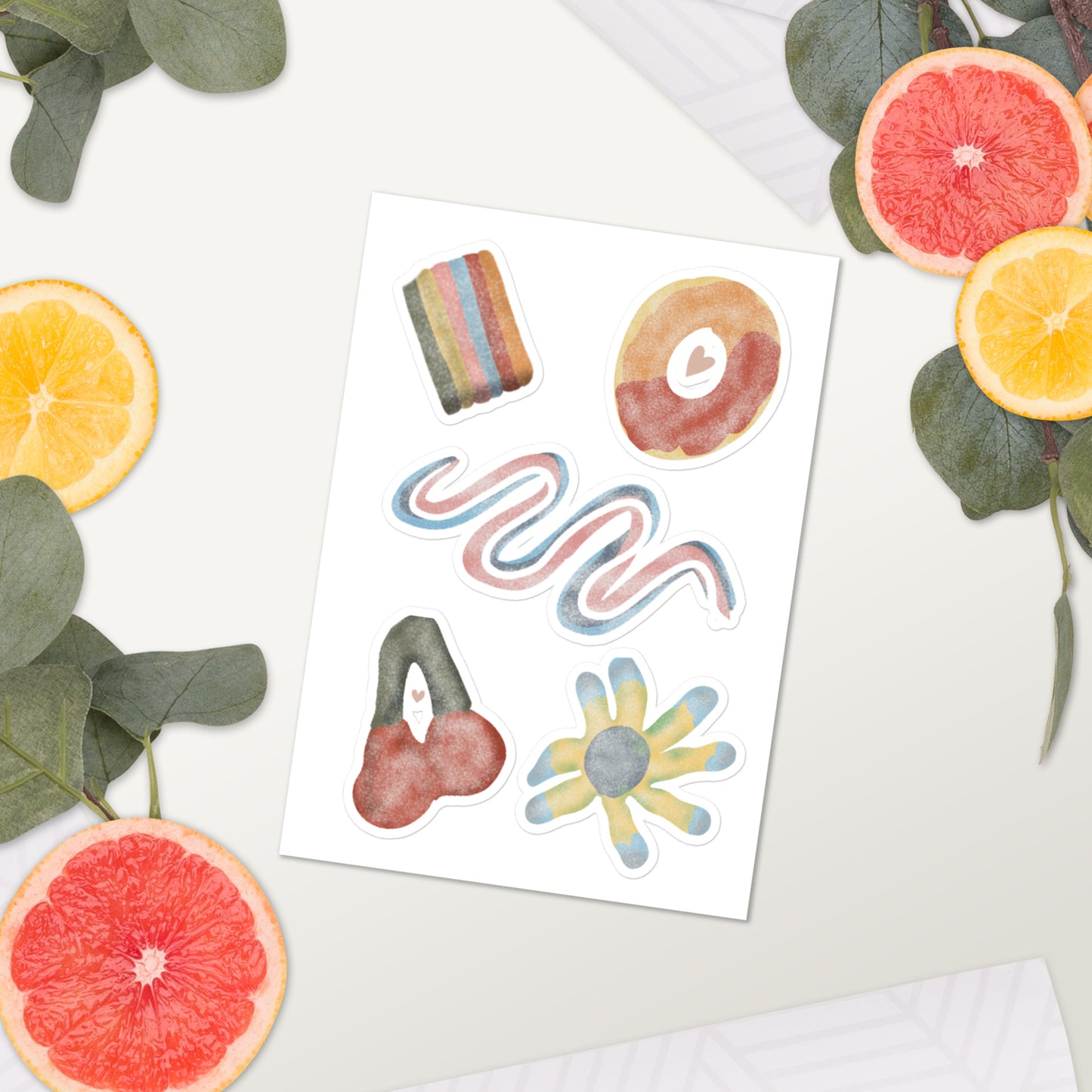 Large Sugary Candies Sticker Sheet
