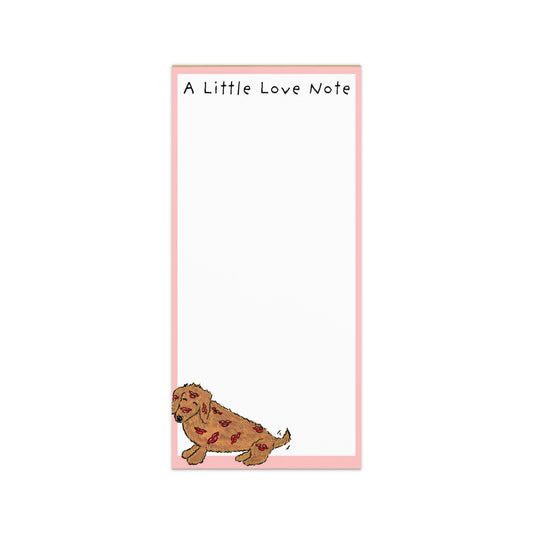 Little Love Note Dachshund Magnetic Notepad