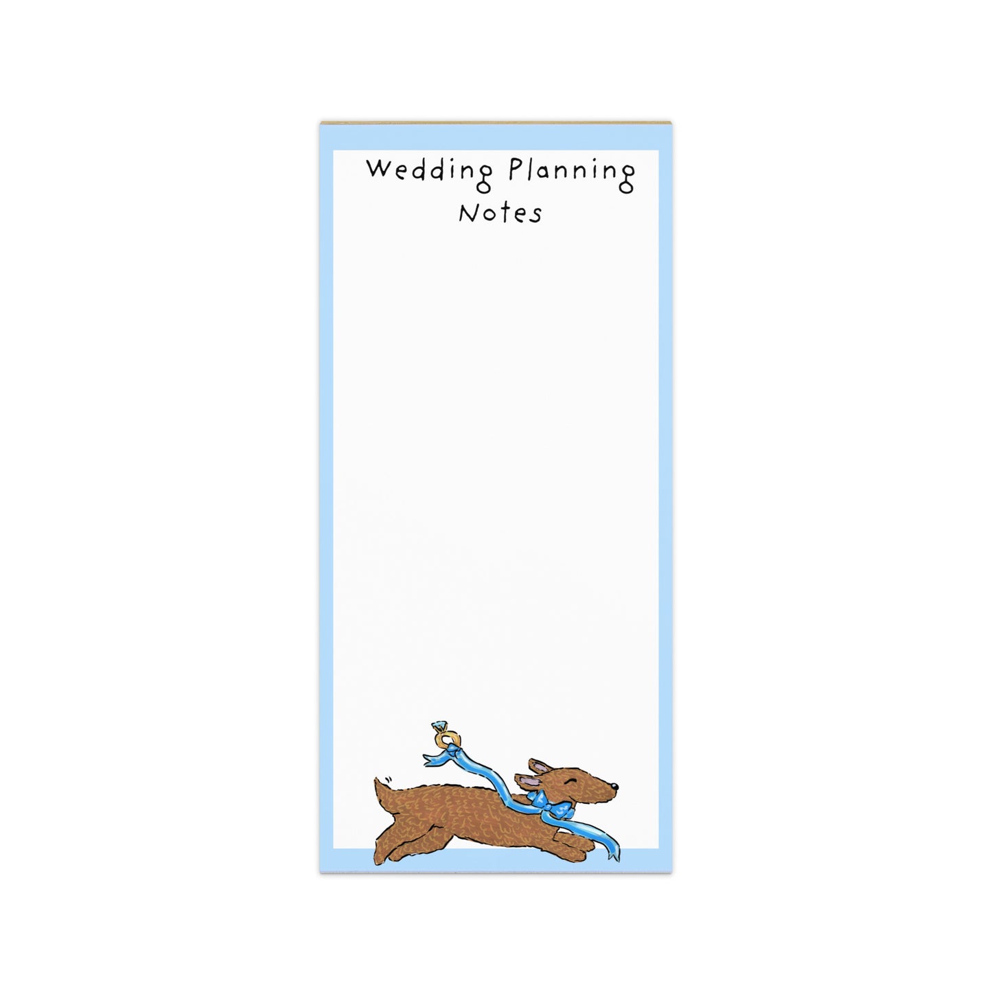 Wedding Planning Notes Dachshund Magnetic Notepad