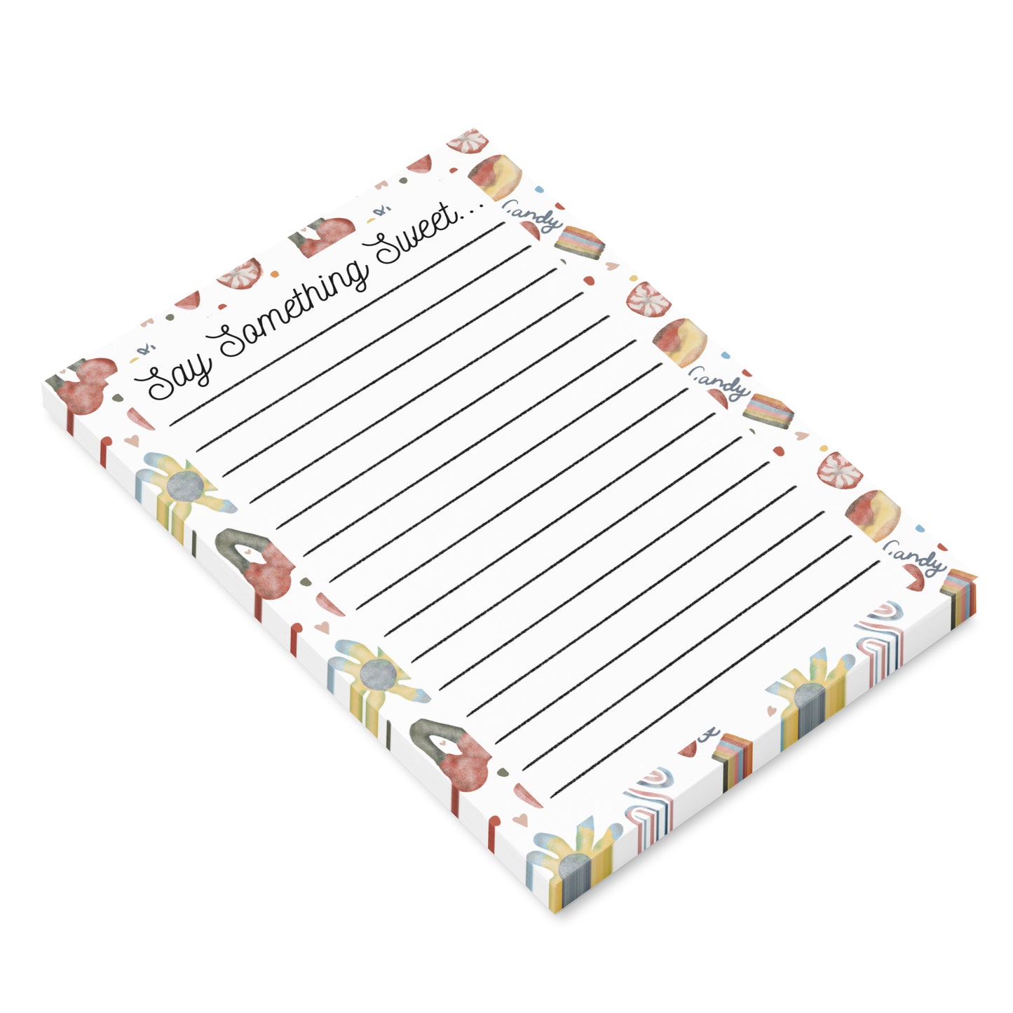 Say Something Sweet Candy Sticky Notepads