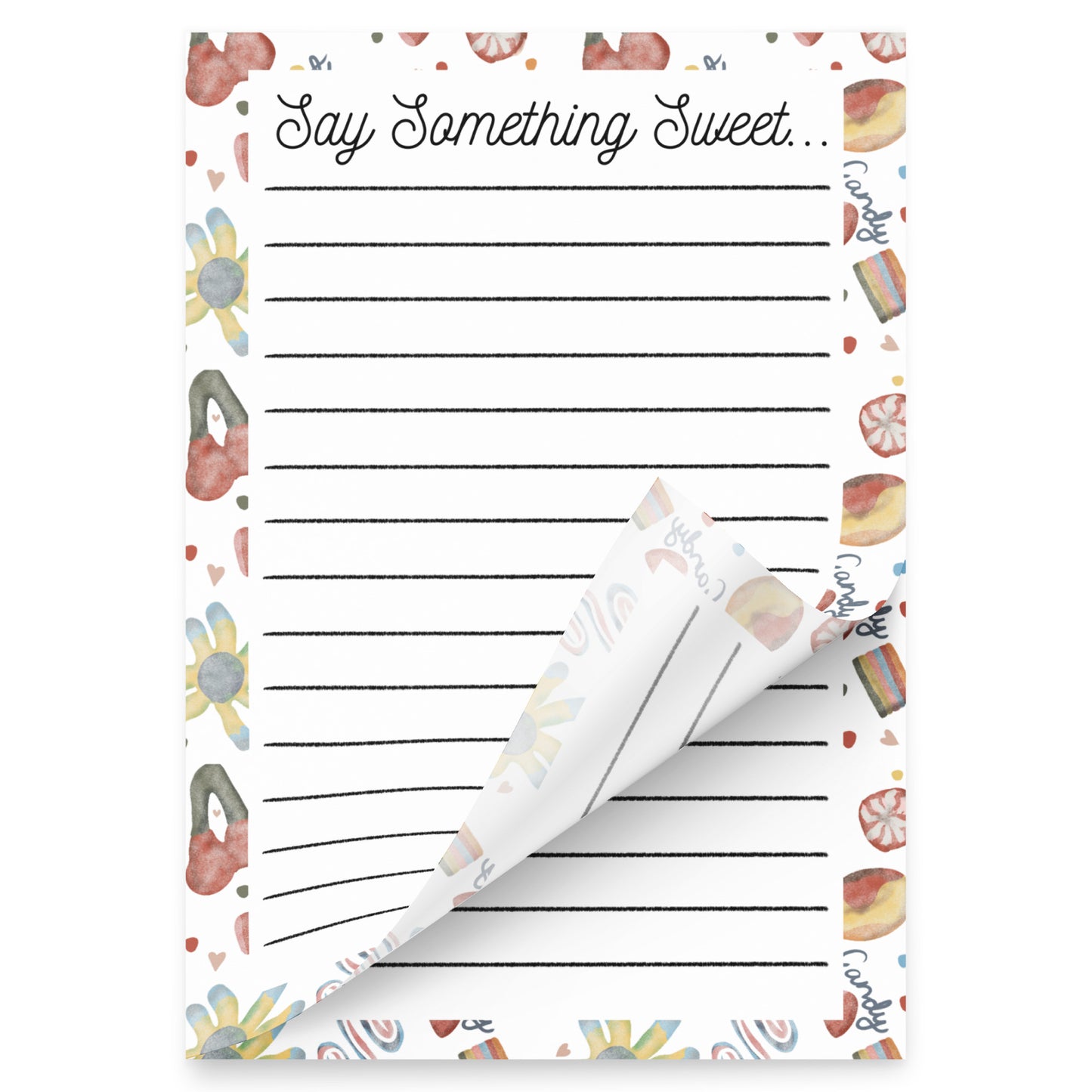 Say Something Sweet Candy Sticky Notepads