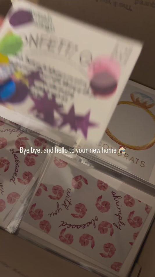 "bye bye, and hello to your new home" order packaging video