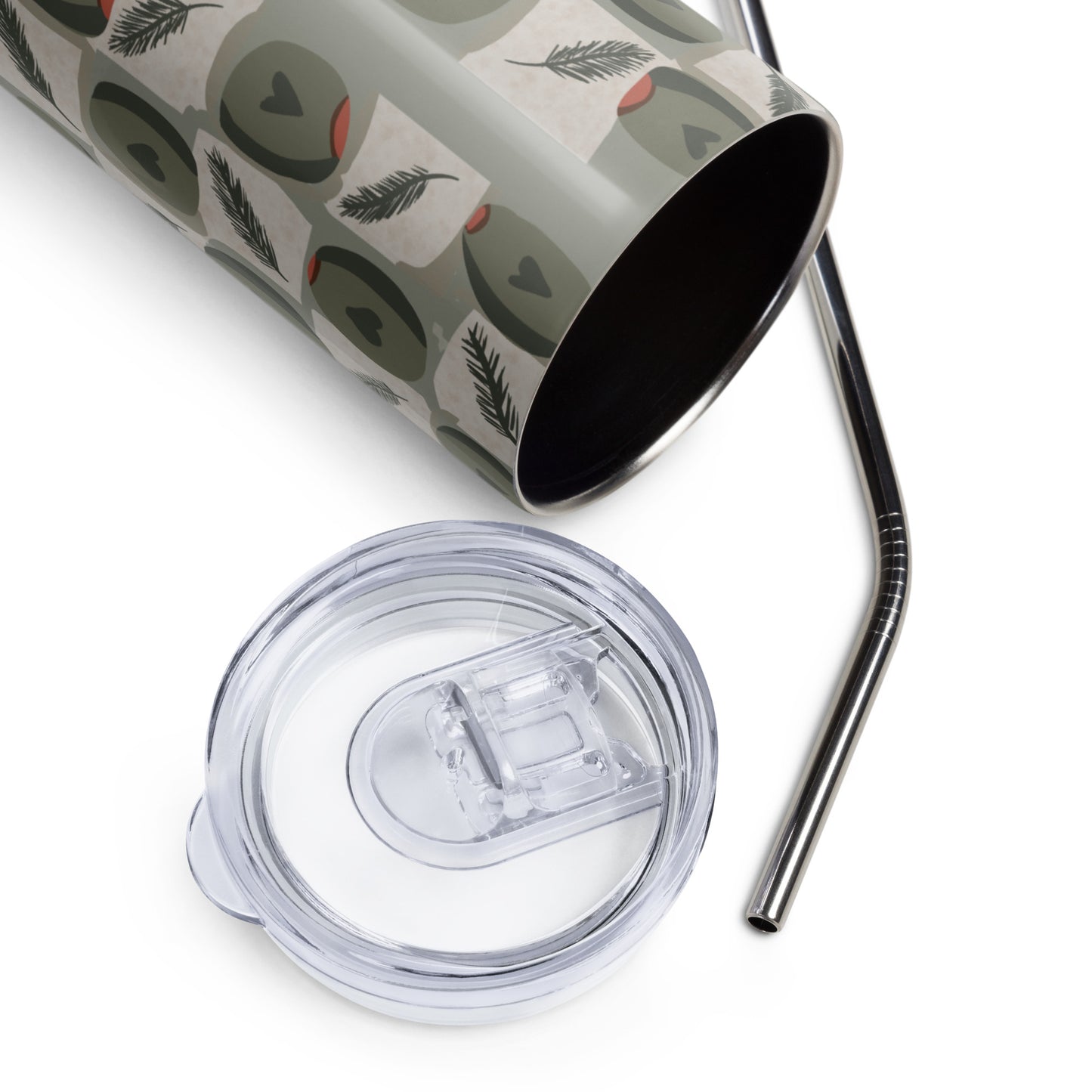 Olives & Cheese Stainless Steel Tumbler