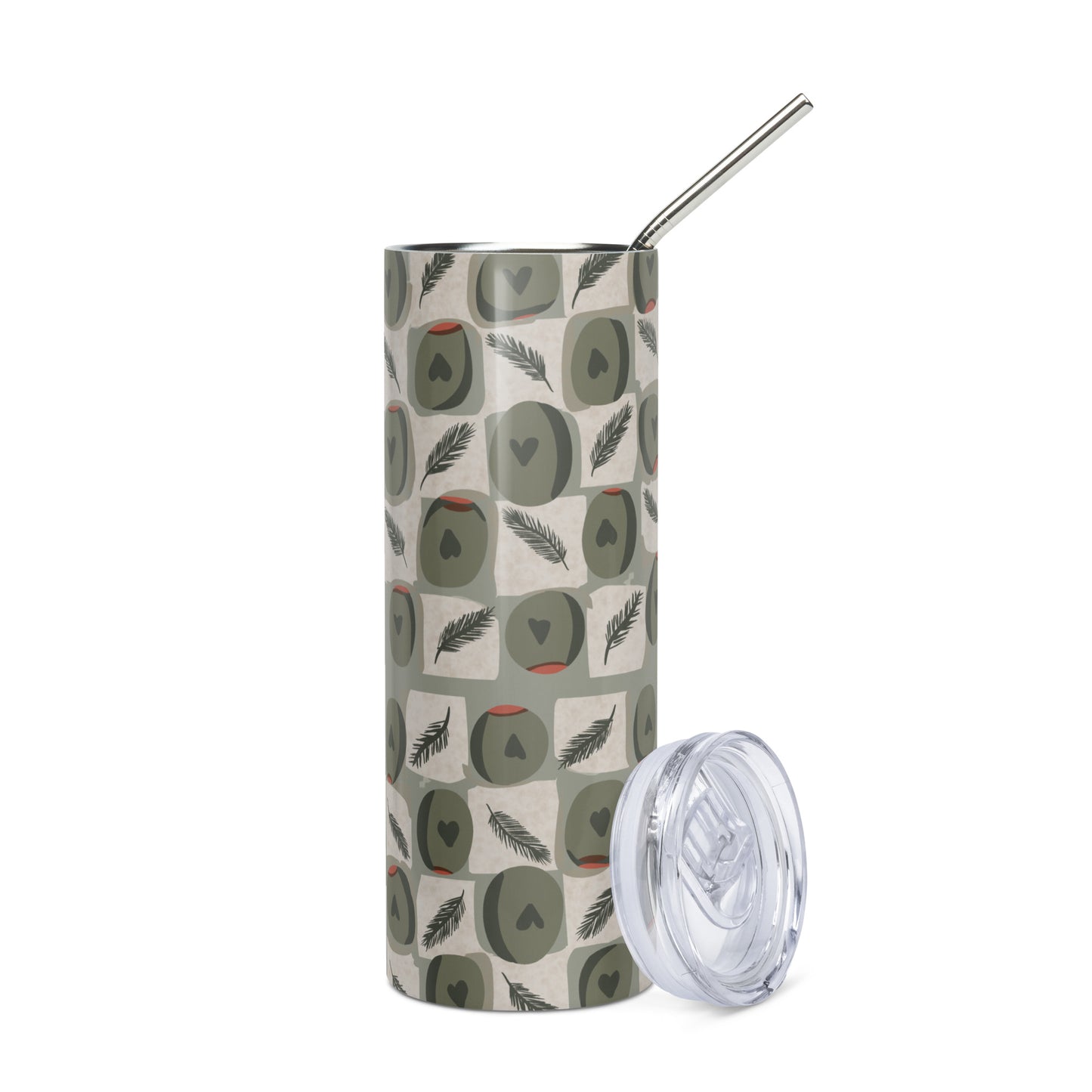 Olives & Cheese Stainless Steel Tumbler