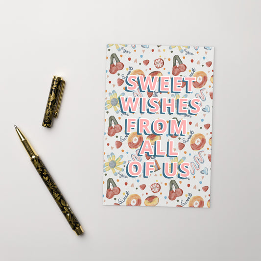 Sweet Wishes Sugary Candy Postcard