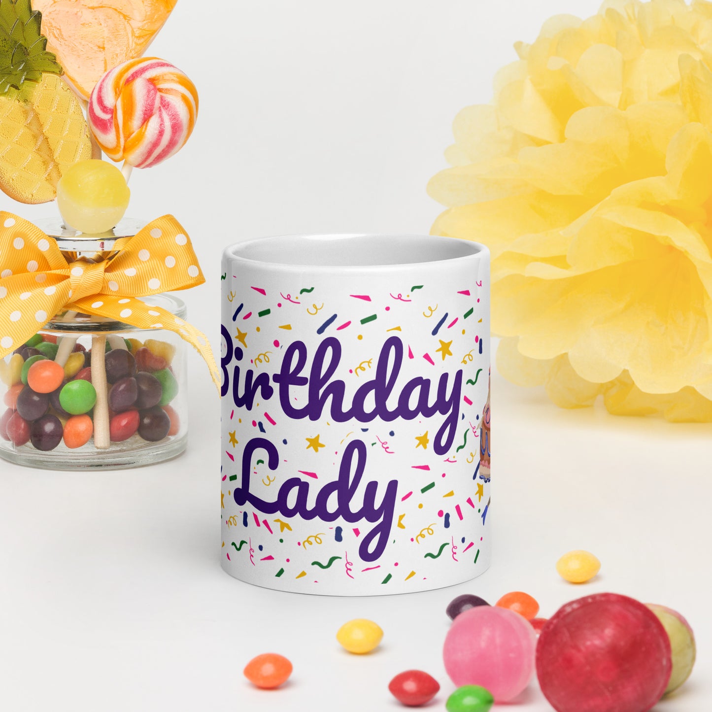 Birthday Lady Sprinkles Mug