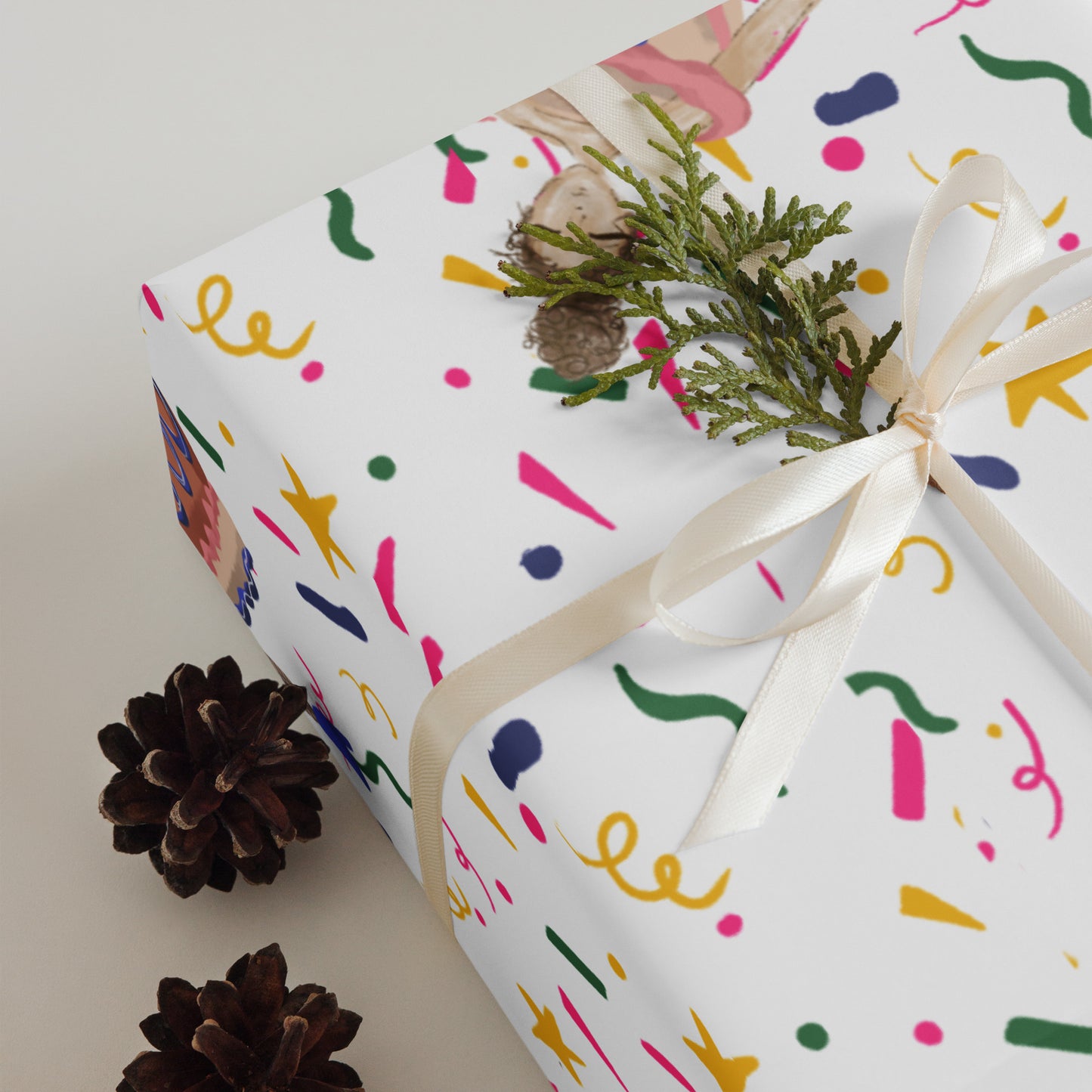 Sprinkle Cake Lady Wrapping Paper